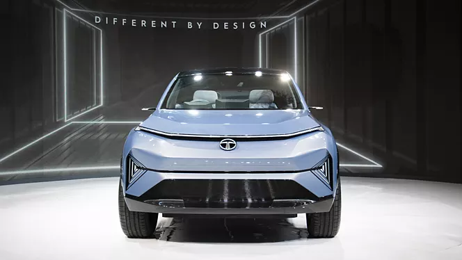 curvv ev concept exterior front view