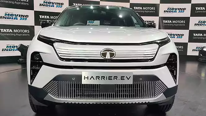 harrier ev exterior right front three quarter