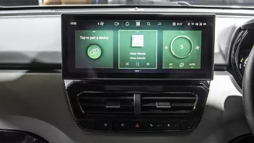 harrier ev interior infotainment system