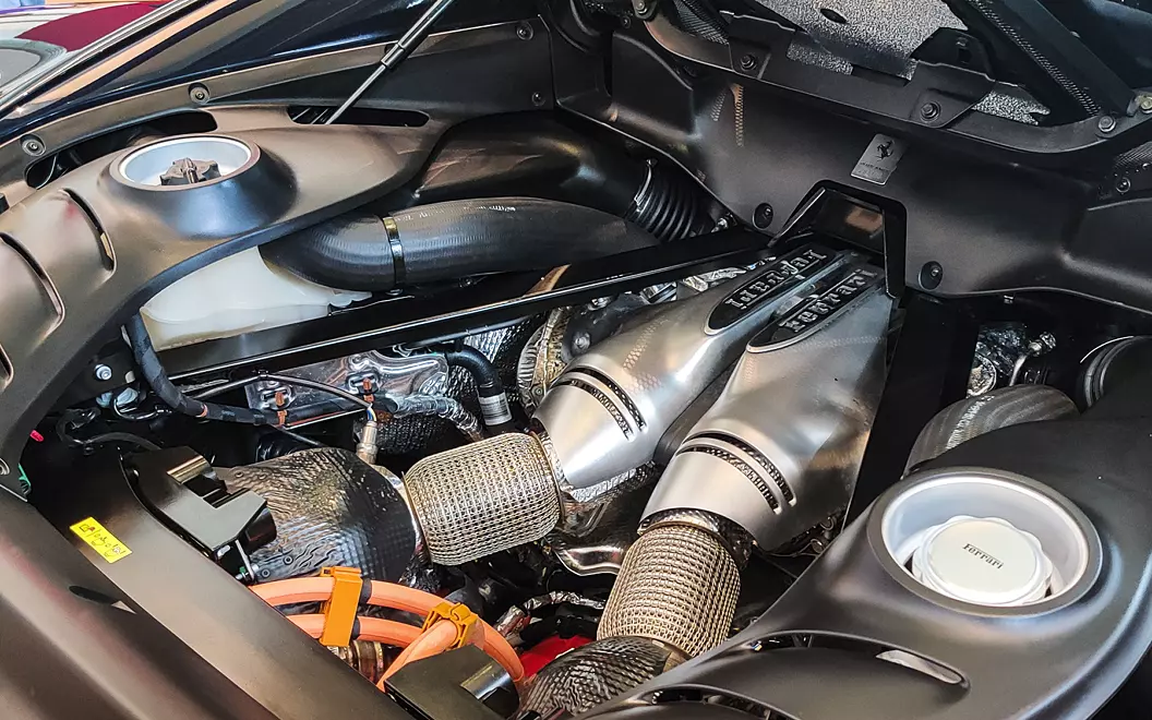 296 gtb exterior engine shot