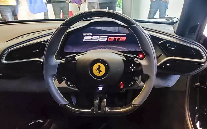 296 gtb interior steering wheel 9