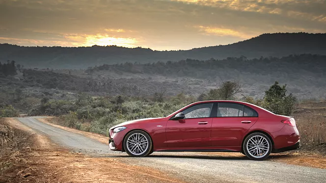 amg c 43 exterior left side view