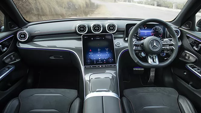 amg c 43 interior dashboard