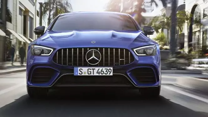 amg gt 4 door coupe exterior front view