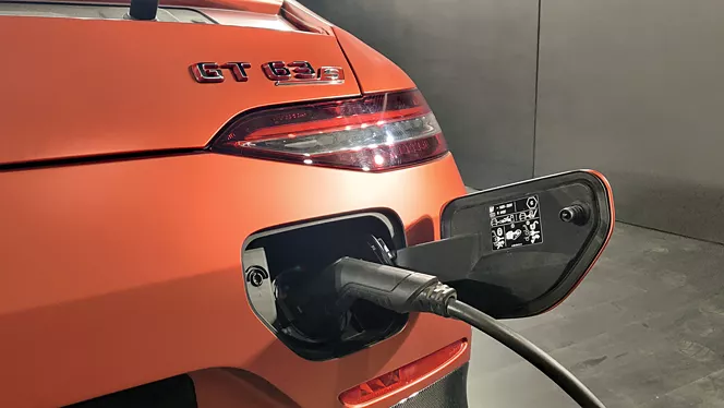 amg gt 63 s e performance exterior ev car charging portable charger