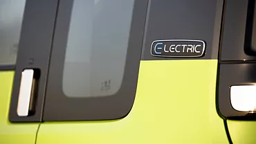 comet ev exterior side badge