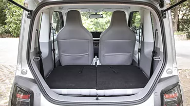 comet ev interior bootspace rear seat folded