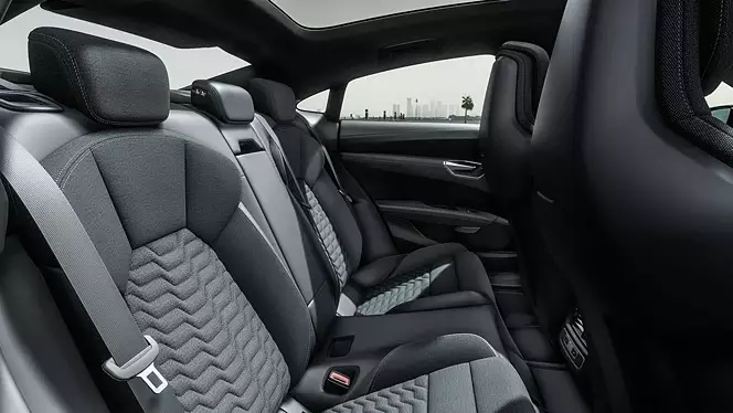 e tron gt interior rear seats