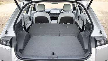 ioniq 5 interior bootspace rear seat folded