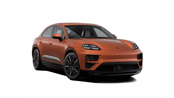 macan turbo ev exterior right front three quarter