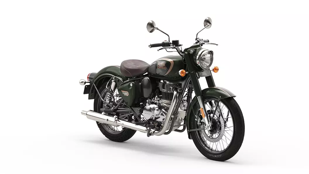 royal enfield select model halcyon green single channel abs 1668165108731