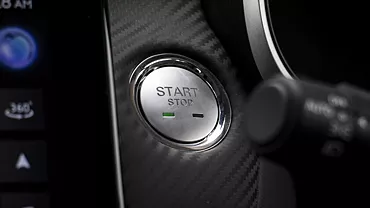 zs ev interior engine start button