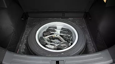 zs ev interior under boot spare wheel