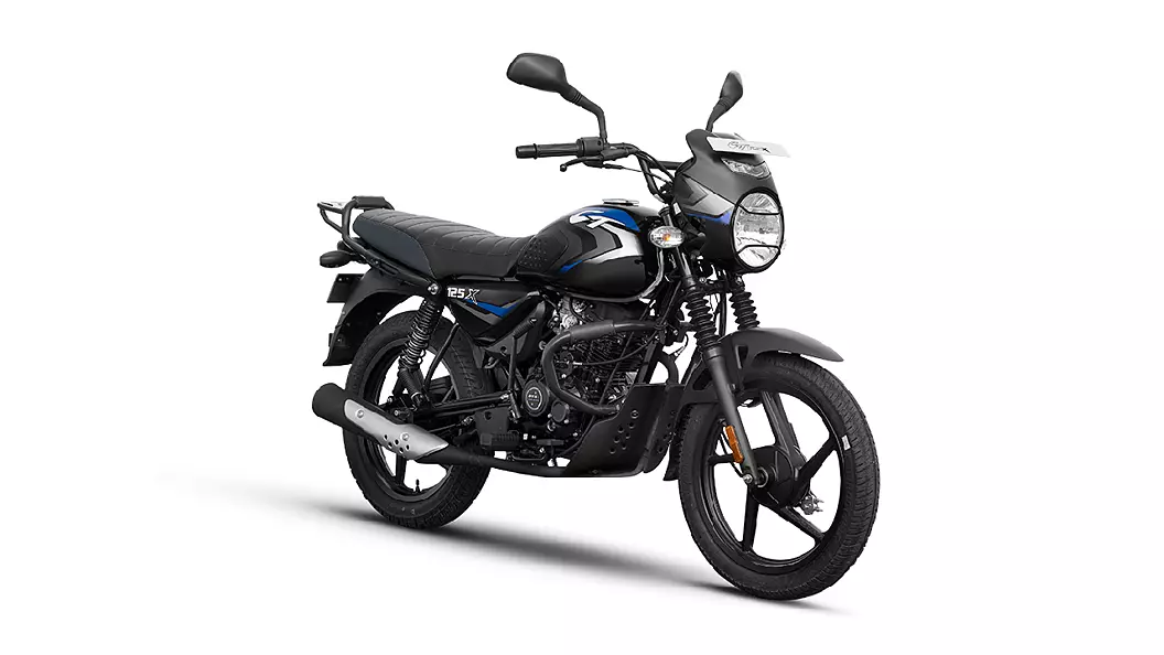 bajaj select model ebony black with blue decals 1669291911439