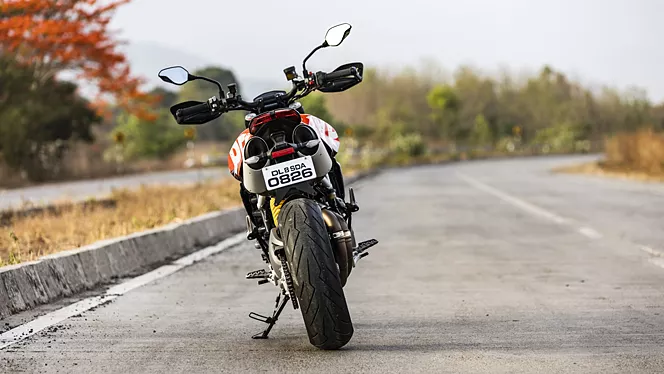 hypermotard 950 rear view