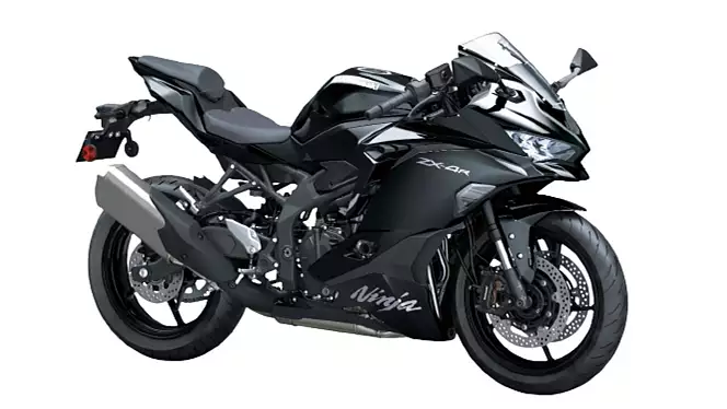 ninja zx 4r right front three quarter