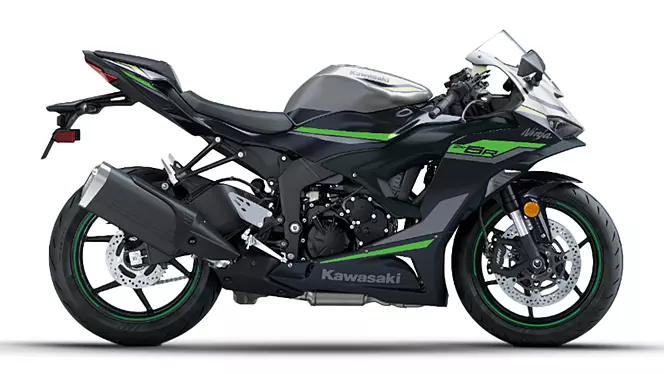 ninja zx 6r right side view