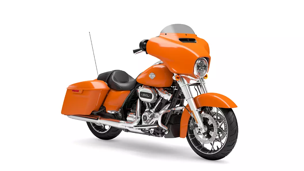 harleydavidson select model baja orange chrome finish 1680786128067