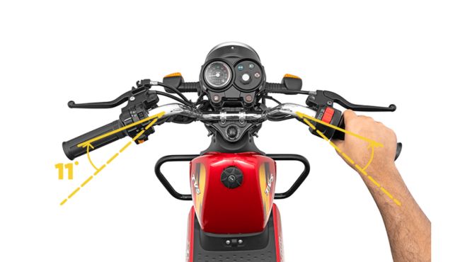TVS XL100 handle