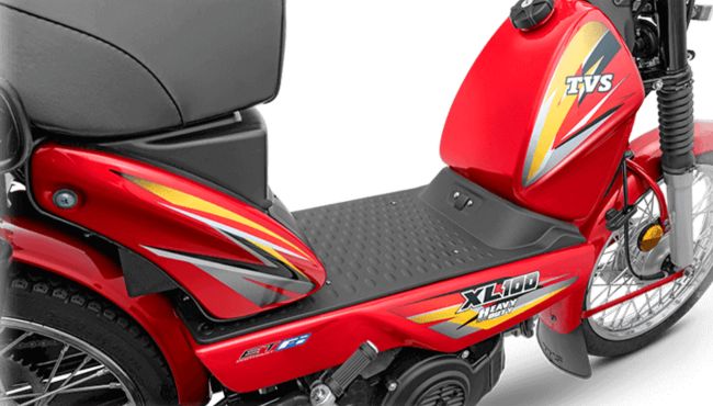 TVS XL100 leg space
