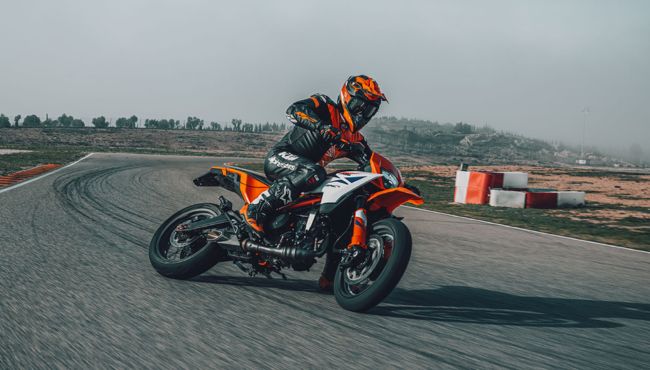 KTM 390 SMC R action image
