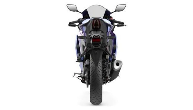 Yamaha R3 back side view