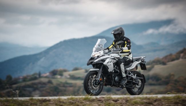 Benelli TRK 502 action wide view