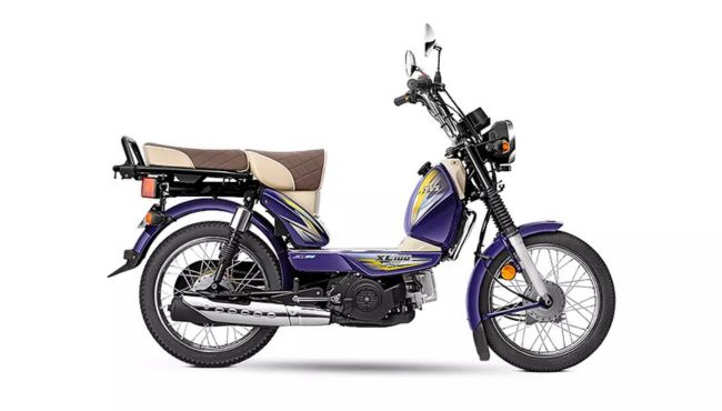 TVS XL100 Delight Blue
