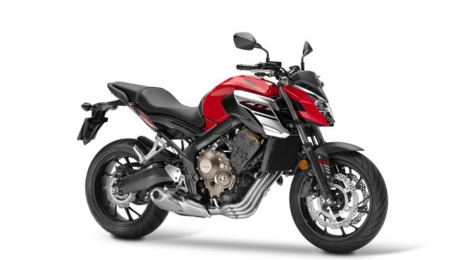 Honda CB650R front left side view