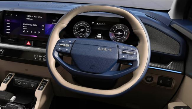 Kia Carens Clavis steering wheel