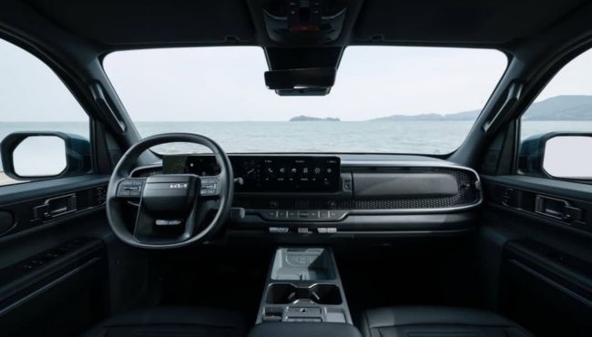 kia tasman interior view